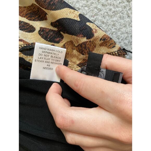 Vintage Slinky Brand Tank Top Jacket Set 1X Matching Animal Leopard Stretch USA - Picture 13 of 16